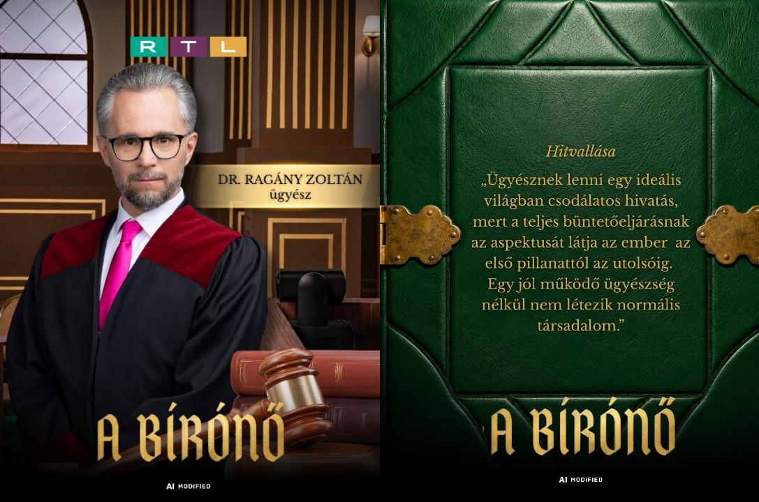Dr. Ragány Zoltán ügyészként szerepel az RTL új műsorában